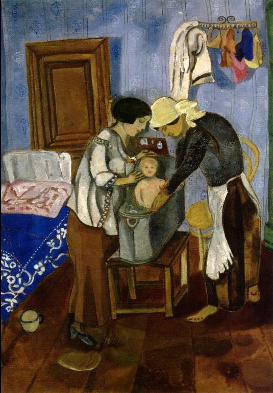Le bain d’un bébé contemporain Marc Chagall Peintures à l'huile